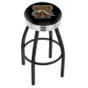 Holland Bar Stool Co. 25" Blk Wrinkle Western Michigan Swivel Bar Stool, Chrome Ring -Kitchen & Dining Furniture Sales Store Holland20Bar20Stool20Co L8B3CWestMI