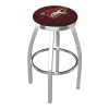 Holland Bar Stool Co. 25" Chrome Arizona Coyotes Swivel Bar Stool, Accent Ring
