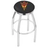 Holland Bar Stool Co. 25" Chrome Arizona State Swivel Bar Stool, Accent Ring, Pitchfork -Kitchen & Dining Furniture Sales Store Holland20Bar20Stool20Co L8C2CArizSt F