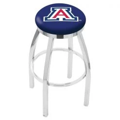 Holland Bar Stool Co. 30" Chrome Arizona Swivel Bar Stool, Accent Ring