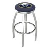 Holland Bar Stool Co. 25" Chrome Buffalo Sabres Swivel Bar Stool, Accent Ring