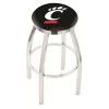Holland Bar Stool Co. 30" Chrome Cincinnati Swivel Bar Stool, Accent Ring