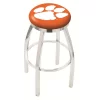 Holland Bar Stool Co. 25" Chrome Clemson Swivel Bar Stool, Accent Ring
