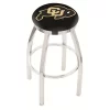 Holland Bar Stool Co. 30" Chrome Colorado Swivel Bar Stool, Accent Ring
