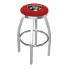 Holland Bar Stool Co. 25" Chrome Florida Panthers Swivel Bar Stool, Accent Ring