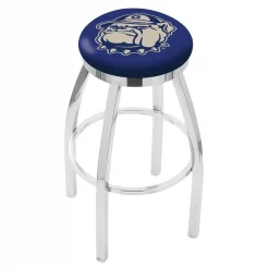 Holland Bar Stool Co. 30" Chrome Georgetown Swivel Bar Stool, Accent Ring