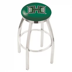 Holland Bar Stool Co. 30" Chrome Hawaii Swivel Bar Stool, Accent Ring