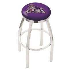 Holland Bar Stool Co. 30" Chrome James Madison Swivel Bar Stool, Accent Ring