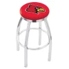 Holland Bar Stool Co. 30" Chrome Louisville Swivel Bar Stool, Accent Ring