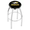 Holland Bar Stool Co. 30" Chrome Michigan Tech Swivel Bar Stool, Accent Ring