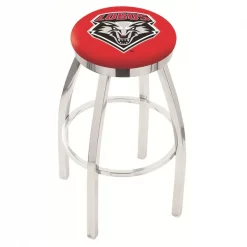 Holland Bar Stool Co. 30" Chrome New Mexico Swivel Bar Stool, Accent Ring
