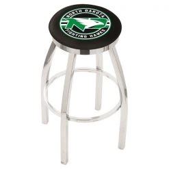 Holland Bar Stool Co. 30" Chrome North Dakota Swivel Bar Stool, Accent Ring