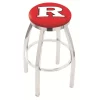 Holland Bar Stool Co. 30" Chrome Rutgers Swivel Bar Stool, Accent Ring