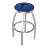 Holland Bar Stool Co. 25" Chrome St Louis Blues Swivel Bar Stool, Accent Ring