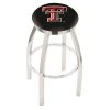 Holland Bar Stool Co. 30" Chrome Texas Tech Swivel Bar Stool, Accent Ring