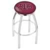 Holland Bar Stool Co. 30" Chrome Texas A&M Swivel Bar Stool, Accent Ring