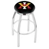 Holland Bar Stool Co. 30" Chrome Virginia Military Institute Swivel Bar Stool, Accent Ring