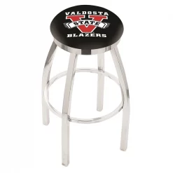 Holland Bar Stool Co. 30" Chrome Valdosta State Swivel Bar Stool, Accent Ring