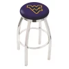 Holland Bar Stool Co. 30" Chrome West Virginia Swivel Bar Stool, Accent Ring