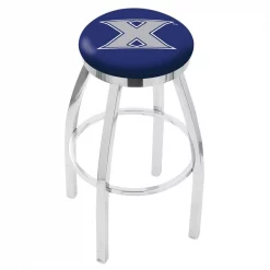 Holland Bar Stool Co. 30" Chrome Xavier Swivel Bar Stool, Accent Ring