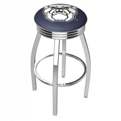 Holland Bar Stool Co. 30" Chrome Butler Swivel Bar Stool, Accent Ring