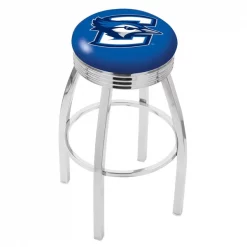 Holland Bar Stool Co. 30" Chrome Creighton Swivel Bar Stool, Accent Ring