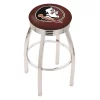 Holland Bar Stool Co. 25" Chrome Florida State (Head) Swivel Bar Stool, Accent Ring -Kitchen & Dining Furniture Sales Store Holland20Bar20Stool20Co L8C3CFSU HD