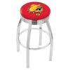 Holland Bar Stool Co. 25" Chrome Ferris State Swivel Bar Stool, Accent Ring -Kitchen & Dining Furniture Sales Store Holland20Bar20Stool20Co L8C3CFerrSt