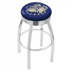 Holland Bar Stool Co. 30" Chrome Georgetown Swivel Bar Stool, Accent Ring