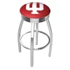 Holland Bar Stool Co. 25" Chrome Indiana Swivel Bar Stool, Accent Ring