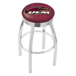 Holland Bar Stool Co. 30" Chrome Louisiana-Monroe Swivel Bar Stool, Accent Ring