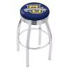 Holland Bar Stool Co. 25" Chrome Marquette Swivel Bar Stool, Accent Ring