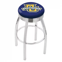 Holland Bar Stool Co. 30" Chrome Marquette Swivel Bar Stool, Accent Ring