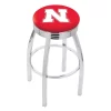 Holland Bar Stool Co. 25" Chrome Nebraska Swivel Bar Stool, Accent Ring -Kitchen & Dining Furniture Sales Store Holland20Bar20Stool20Co L8C3CNebrUn