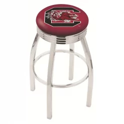 Holland Bar Stool Co. 30" Chrome South Carolina Swivel Bar Stool, Accent Ring
