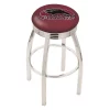 Holland Bar Stool Co. 25" Chrome Southern Illinois Swivel Bar Stool, Accent Ring