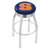 Holland Bar Stool Co. 30" Chrome Syracuse Swivel Bar Stool, Accent Ring