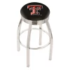 Holland Bar Stool Co. 25" Chrome Texas Tech Swivel Bar Stool, Accent Ring -Kitchen & Dining Furniture Sales Store Holland20Bar20Stool20Co L8C3CTXTech