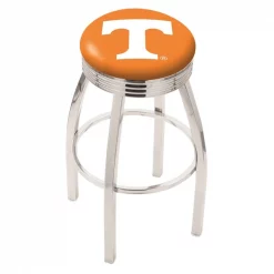 Holland Bar Stool Co. 30" Chrome Tennessee Swivel Bar Stool, Accent Ring