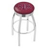 Holland Bar Stool Co. 25" Chrome Texas A&M Swivel Bar Stool, Accent Ring