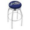 Holland Bar Stool Co. 25" Chrome US Naval Academy NAVY Swivel Bar Stool, Accent Ring -Kitchen & Dining Furniture Sales Store Holland20Bar20Stool20Co L8C3CUSNavA