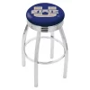 Holland Bar Stool Co. 30" Chrome Utah State Swivel Bar Stool, Accent Ring