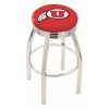 Holland Bar Stool Co. 25" Chrome Utah Swivel Bar Stool, Accent Ring