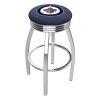 Holland Bar Stool Co. 25" Chrome Winnipeg Jets Swivel Bar Stool, Accent Ring -Kitchen & Dining Furniture Sales Store Holland20Bar20Stool20Co L8C3CWinJet