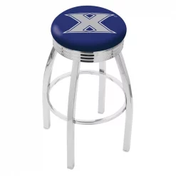 Holland Bar Stool Co. 30" Chrome Xavier Swivel Bar Stool, Accent Ring