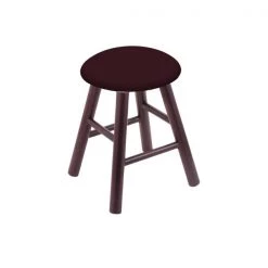 Holland Bar Stool Co. Maple Vanity Stool, Dark Cherry Finish, Canter Sand Seat
