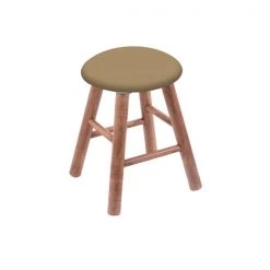 Holland Bar Stool Co. Maple Vanity Stool, Medium Finish, Graph Poppy Seat