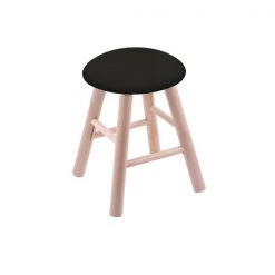 Holland Bar Stool Co. Maple Vanity Stool, Natural Finish, Canter Red Seat