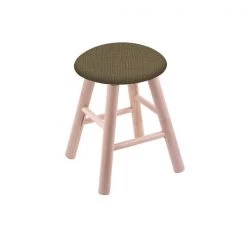 Holland Bar Stool Co. Maple Vanity Stool, Natural Finish, Rein Coffee Seat