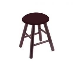 Holland Bar Stool Co. Oak Vanity Stool, Dark Cherry Finish, Canter Sand Seat